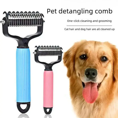 Furry Fury Untangle-O-Matic: The Shedding Slayer Comb for Dogs - Battle Mats for Shedding and Pawsitively Easy Cleanup!