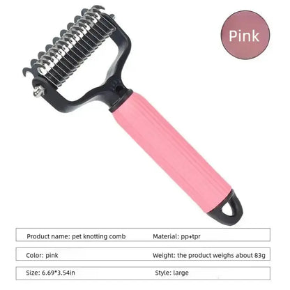 Furry Fury Untangle-O-Matic: The Shedding Slayer Comb for Dogs - Battle Mats for Shedding and Pawsitively Easy Cleanup!