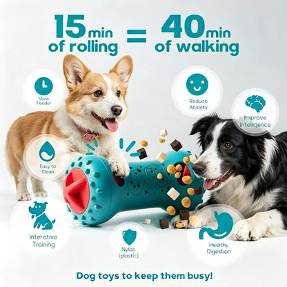 WXAT Interactive Treat Dispensing Dog Puzzle Treat Toy for Dogs,Dog Toys,Treat Dispensing Dog Enrichment Toys for IQ Training and Brain Stimulation, Interactive Mentally Stimulating Toys as Gifts for Puppies, Cats, Dogs