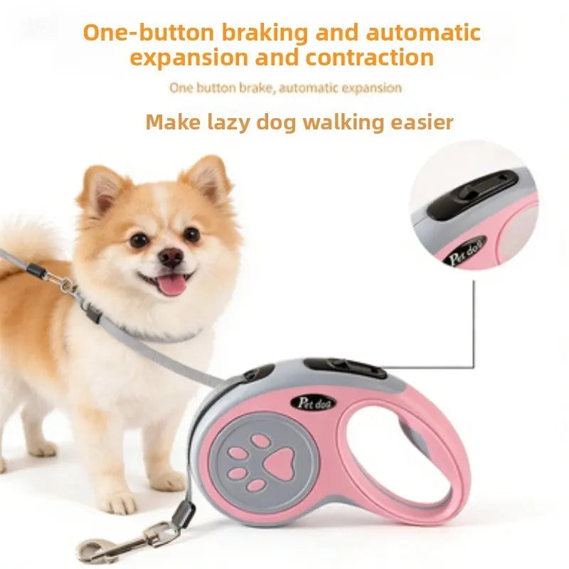 Pet Automatic Retractable Leash Dog Puller Outdoor Walking Rope Dog Chain Pet Supplies, Medium Size, No Ca Prop 65 Warning
