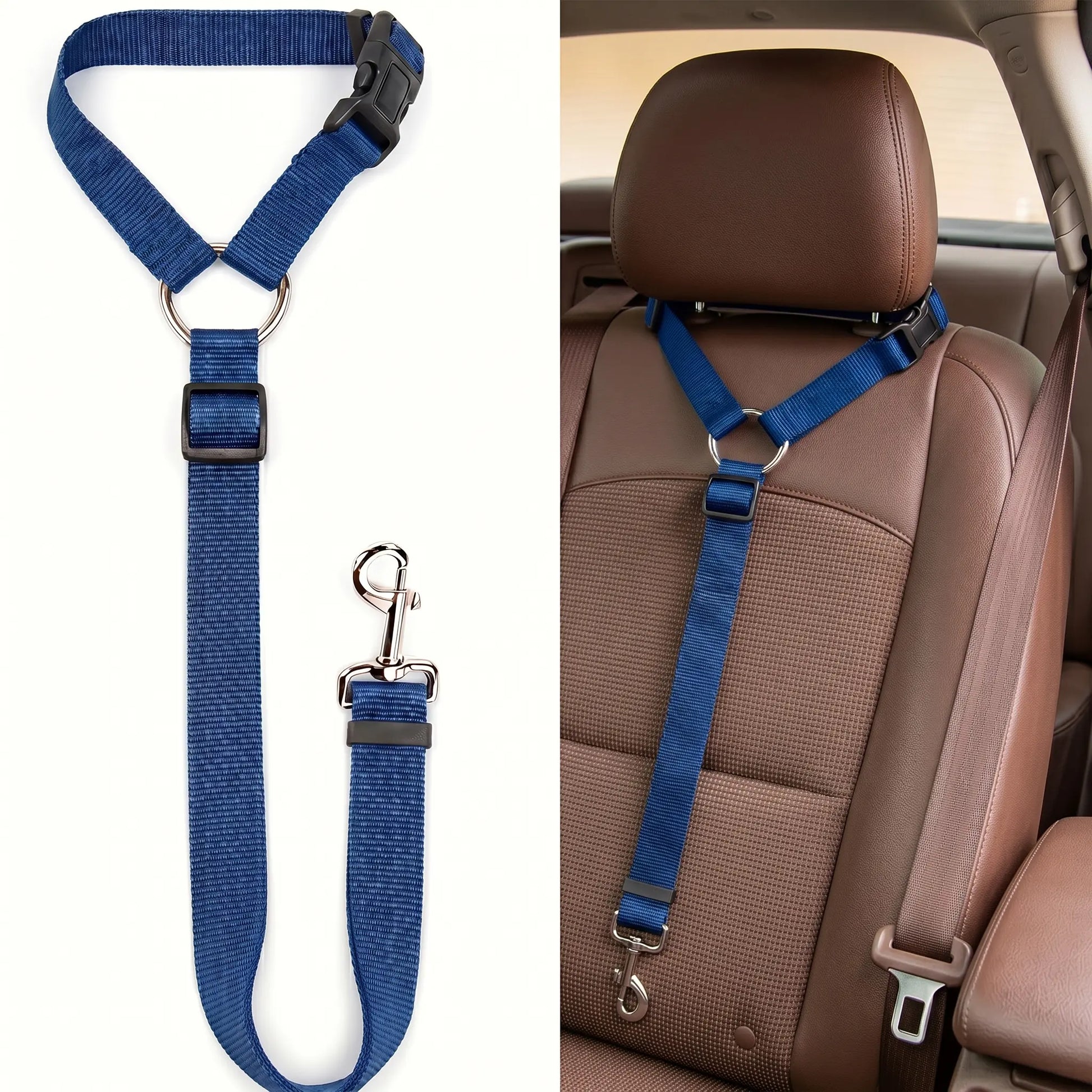 Canine Crash Course: The Ultimate Pup Seatbelt, Lengthy Leash for Cars, Truckin' Fun with Blinky Balls and Chewy Bungee Shenanigans!