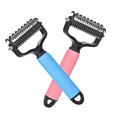 Furry Fury Untangle-O-Matic: The Shedding Slayer Comb for Dogs - Battle Mats for Shedding and Pawsitively Easy Cleanup!