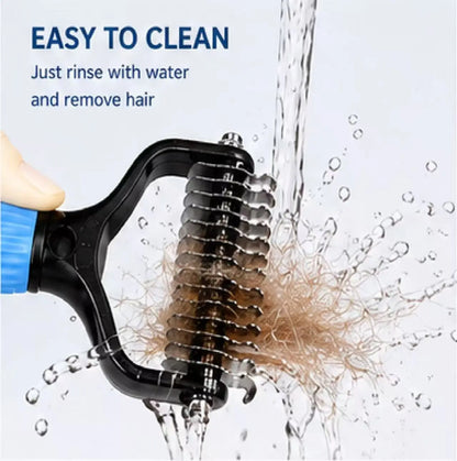 Furry Fury Untangle-O-Matic: The Shedding Slayer Comb for Dogs - Battle Mats for Shedding and Pawsitively Easy Cleanup!