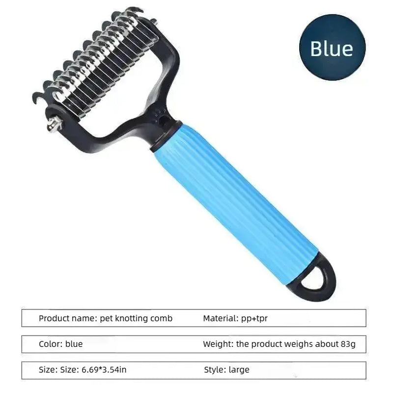 Furry Fury Untangle-O-Matic: The Shedding Slayer Comb for Dogs - Battle Mats for Shedding and Pawsitively Easy Cleanup!
