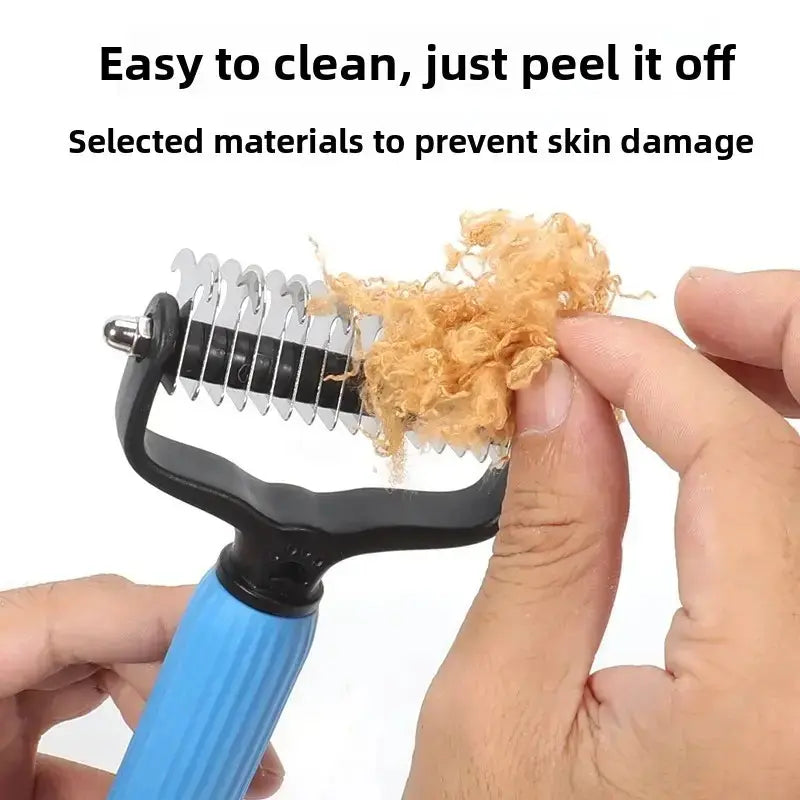 Furry Fury Untangle-O-Matic: The Shedding Slayer Comb for Dogs - Battle Mats for Shedding and Pawsitively Easy Cleanup!