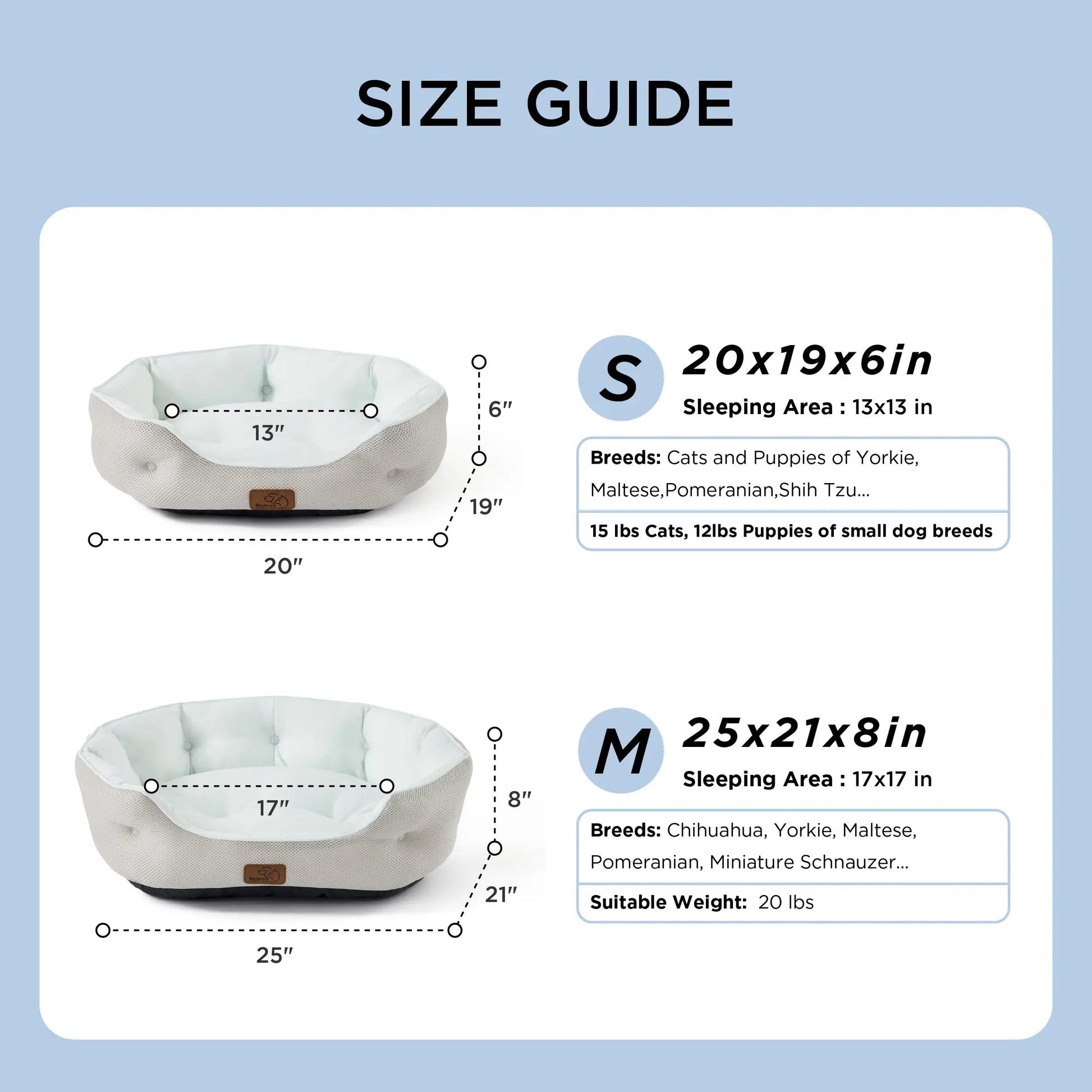 Bedsure Cooling Dog Beds for Small Dogs – Q-MAX>0.4 round Cat Beds for Indoor Cats, Washable Pet Bed for Puppy and Kitten with Slip-Resistant Bottom