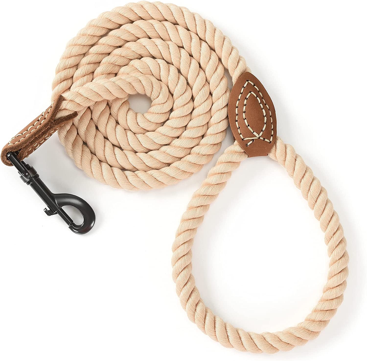 The "I Swear My Dog's on a Celebrity Diet" Leash - Sturdy 6FT of Paw-sitive Vibes for Pooches of All Sizes to Strut, Train, or Walk Down the Aisle in Style (Light Brown)