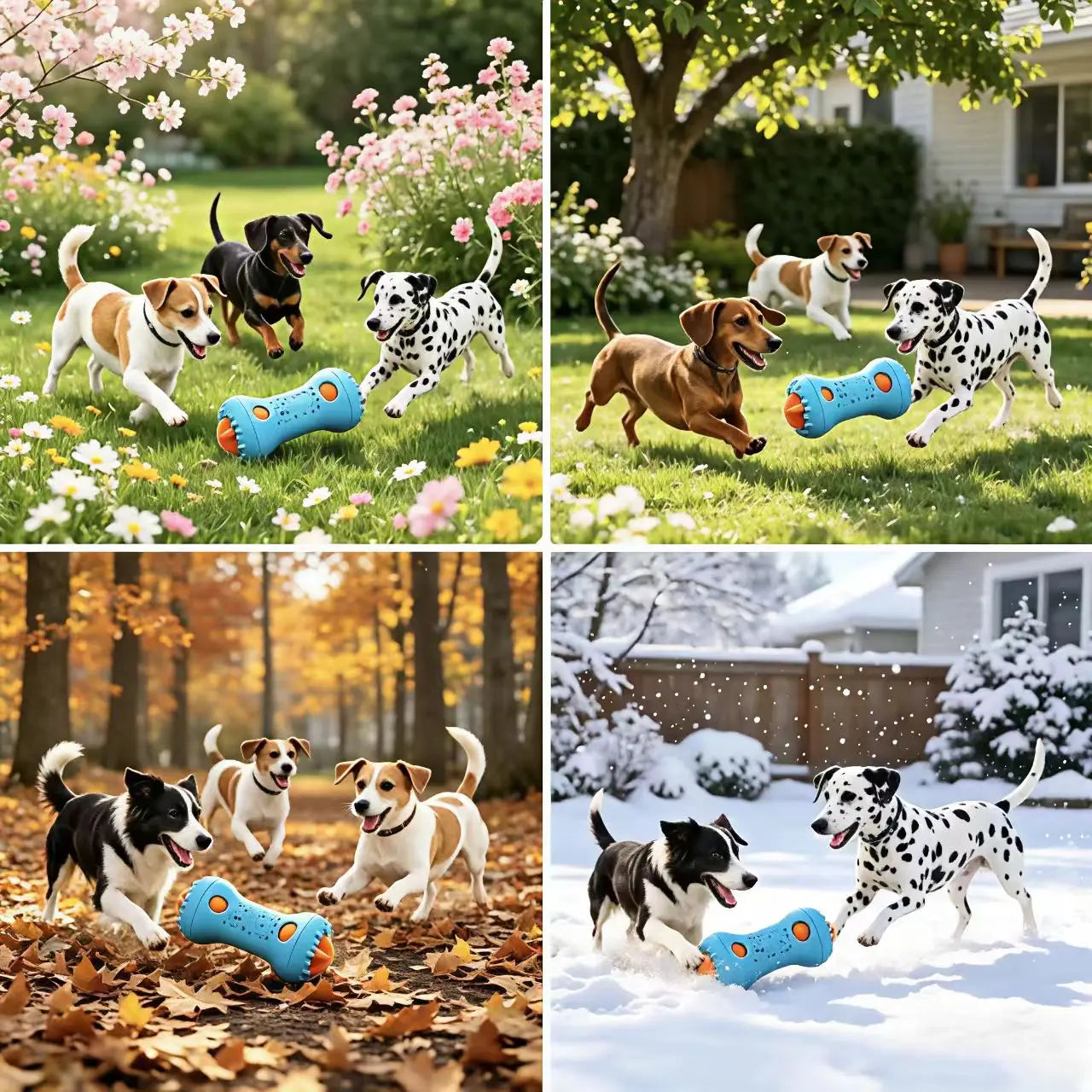 WXAT Interactive Treat Dispensing Dog Puzzle Treat Toy for Dogs,Dog Toys,Treat Dispensing Dog Enrichment Toys for IQ Training and Brain Stimulation, Interactive Mentally Stimulating Toys as Gifts for Puppies, Cats, Dogs