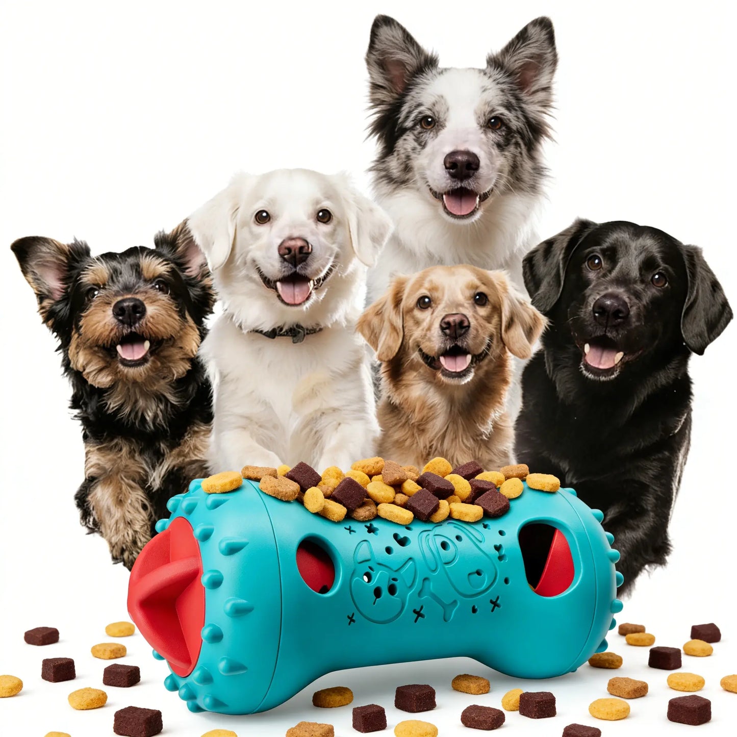 WXAT Interactive Treat Dispensing Dog Puzzle Treat Toy for Dogs,Dog Toys,Treat Dispensing Dog Enrichment Toys for IQ Training and Brain Stimulation, Interactive Mentally Stimulating Toys as Gifts for Puppies, Cats, Dogs