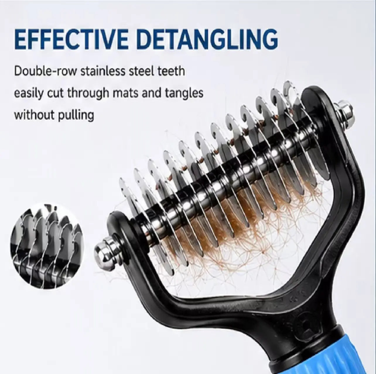Furry Fury Untangle-O-Matic: The Shedding Slayer Comb for Dogs - Battle Mats for Shedding and Pawsitively Easy Cleanup!
